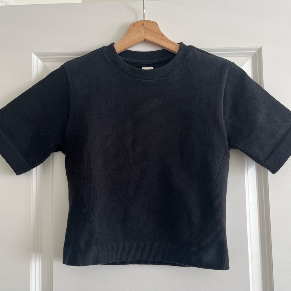 Everlane Black Stretch Crop Top